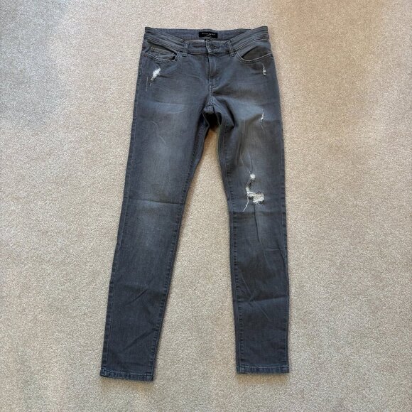 Banana Republic Skinny Fit Distressed‎ Jeans in Gray - Size 26 / 6 - Picture 1 of 8